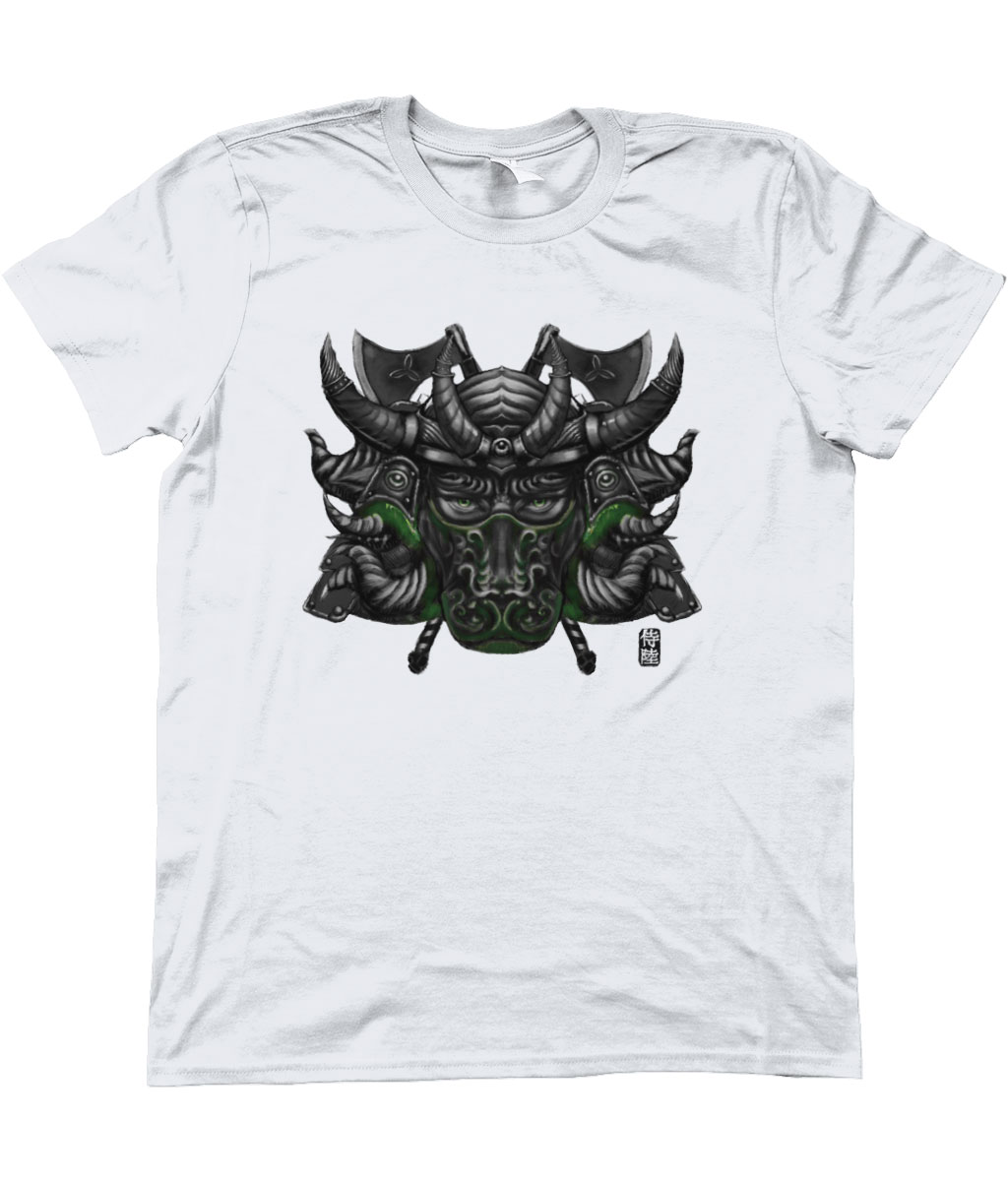 White-Tauro-Basic-T-Shirt-Green-Mask