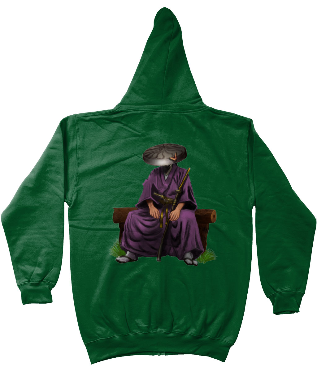 Bottle-Green-Butterfly-Samurai-Zipper-Zoodie