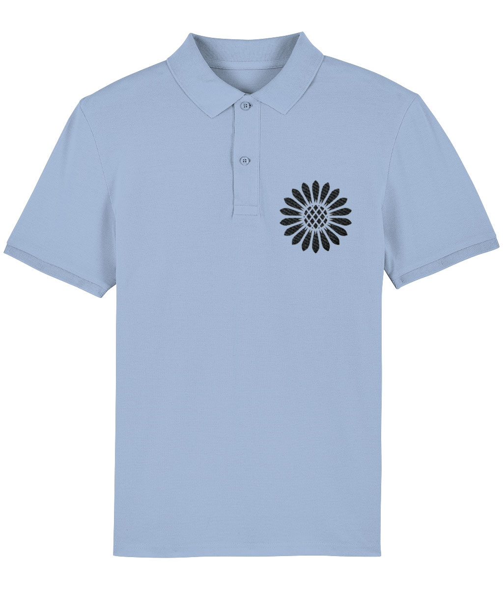 Sky-Blue-Wataki-Japanese-Crest-Embroided-Polo-Shirt